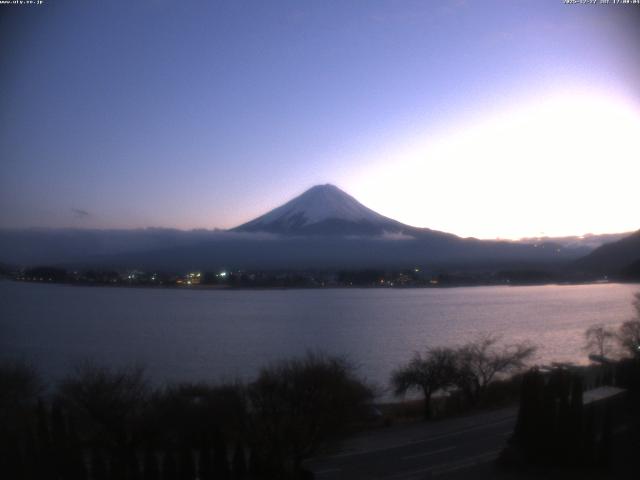 河口湖からの富士山