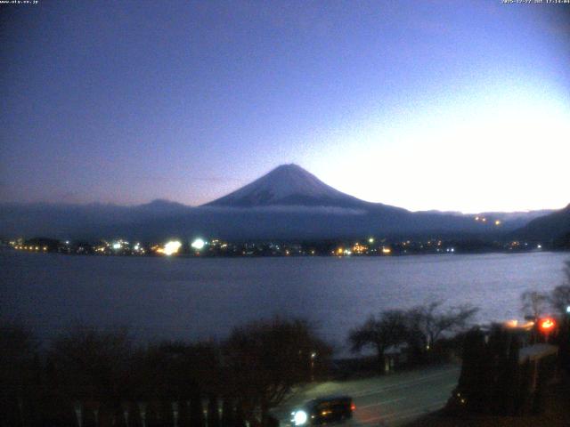 河口湖からの富士山