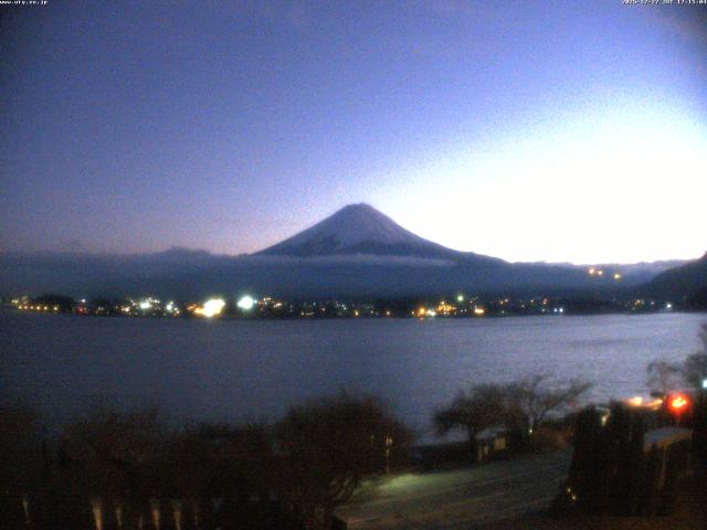 河口湖からの富士山