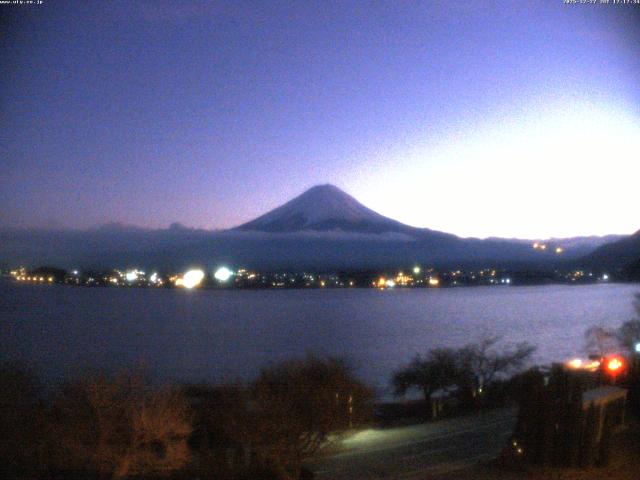河口湖からの富士山