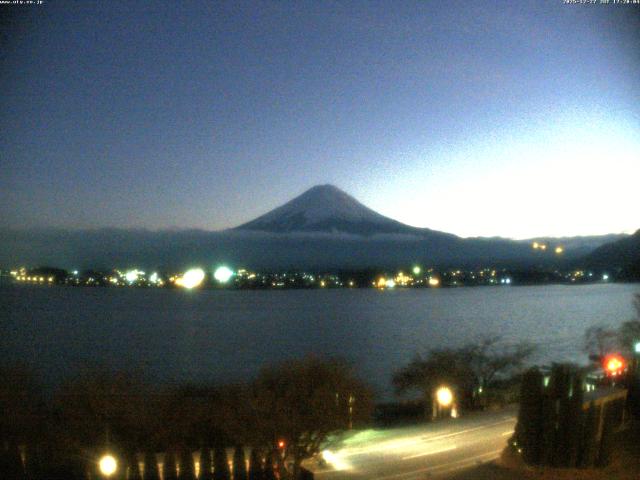 河口湖からの富士山