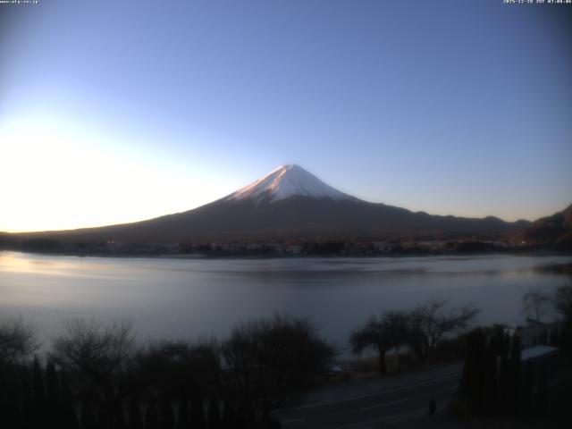 河口湖からの富士山