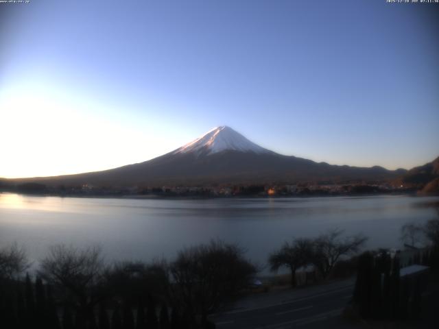 河口湖からの富士山