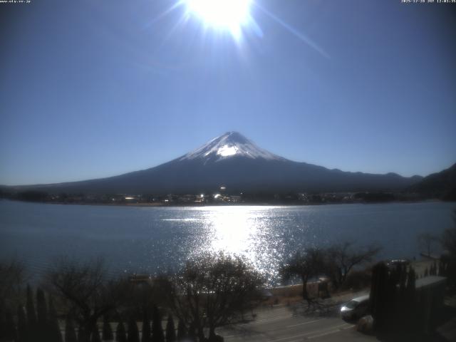河口湖からの富士山