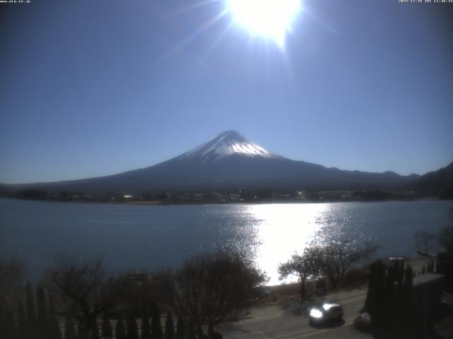 河口湖からの富士山