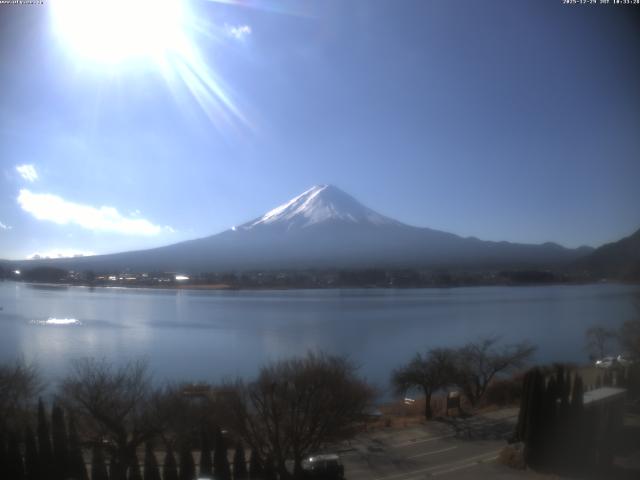 河口湖からの富士山