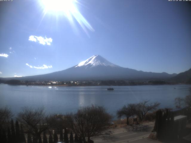 河口湖からの富士山