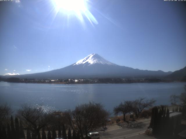 河口湖からの富士山