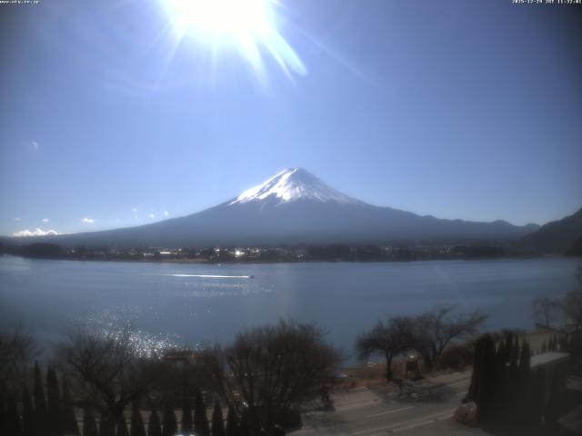 河口湖からの富士山
