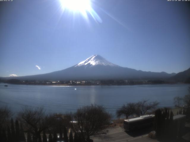 河口湖からの富士山