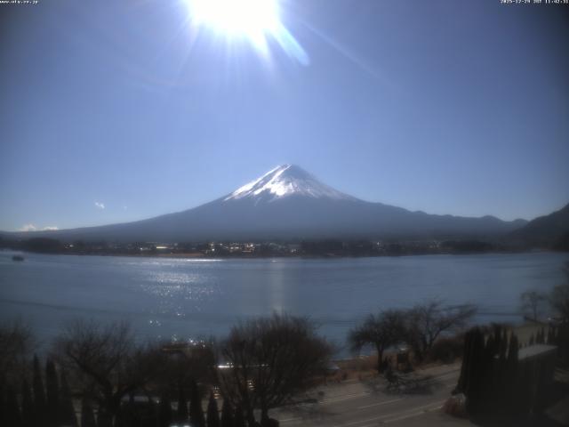 河口湖からの富士山