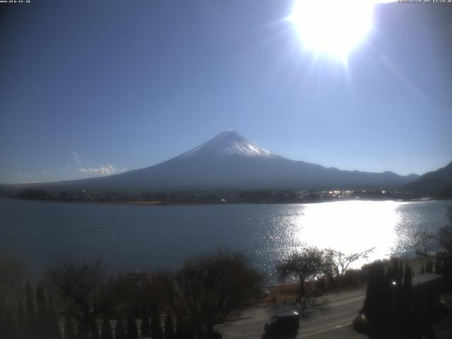 河口湖からの富士山