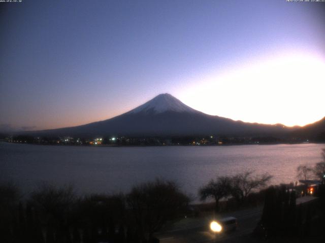 河口湖からの富士山