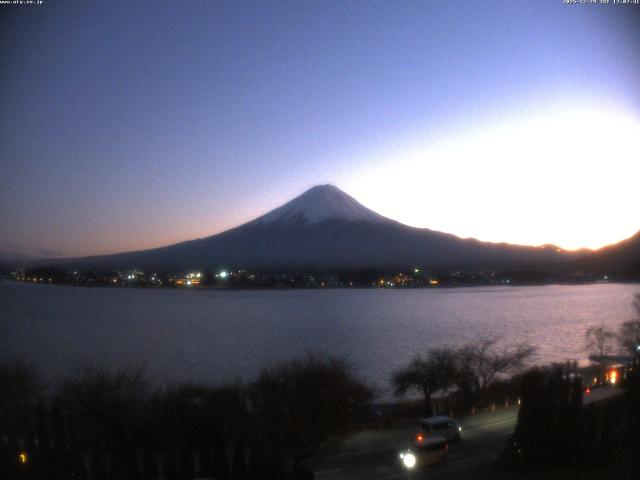 河口湖からの富士山