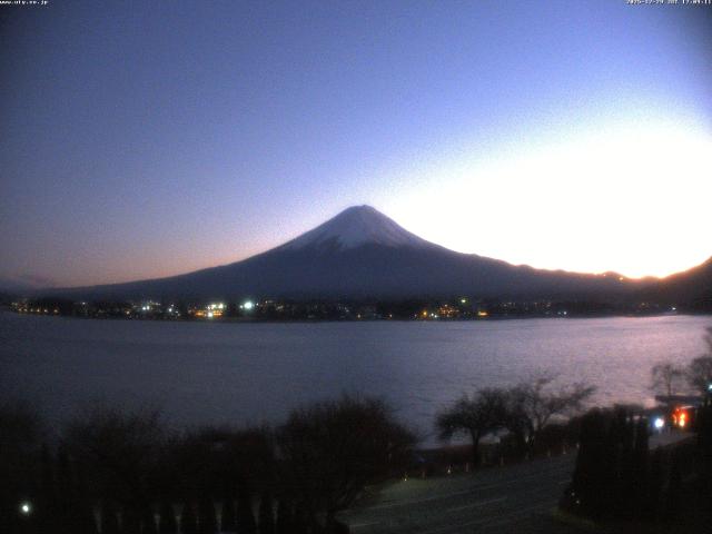河口湖からの富士山
