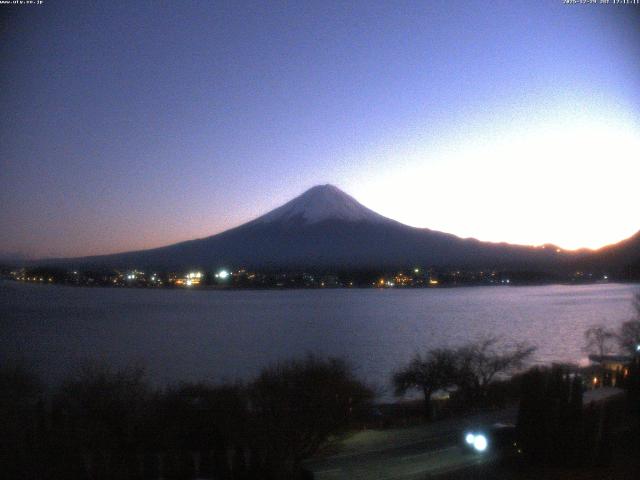 河口湖からの富士山