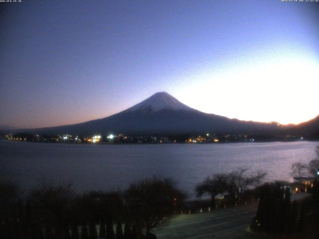 河口湖からの富士山