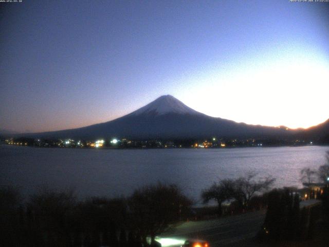 河口湖からの富士山