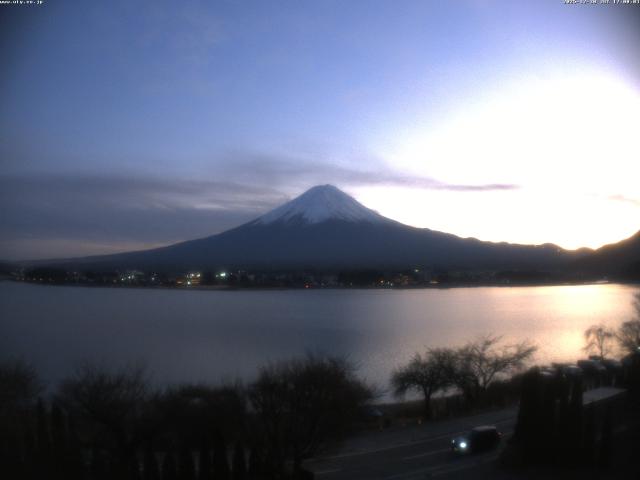 河口湖からの富士山