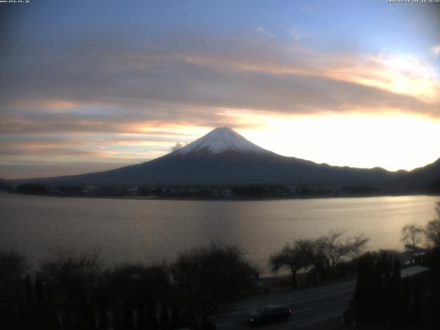 河口湖からの富士山