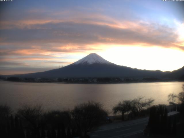 河口湖からの富士山