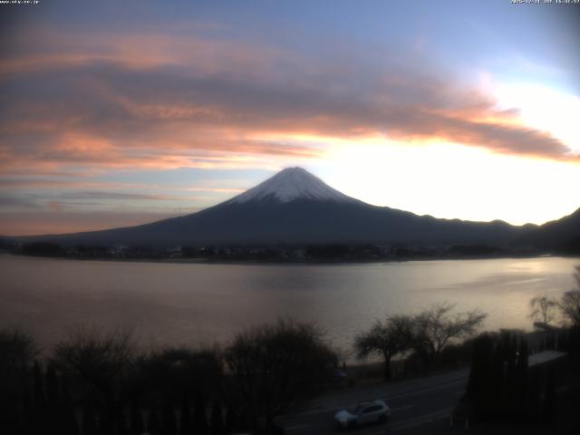 河口湖からの富士山