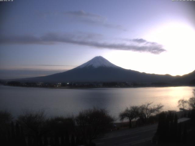 河口湖からの富士山