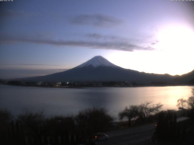河口湖からの富士山