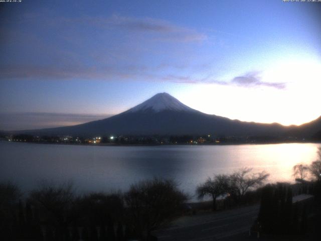 河口湖からの富士山