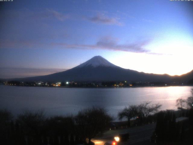 河口湖からの富士山