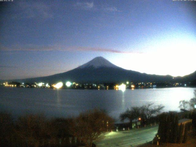 河口湖からの富士山