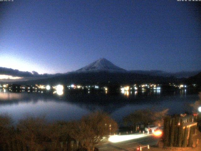 河口湖からの富士山