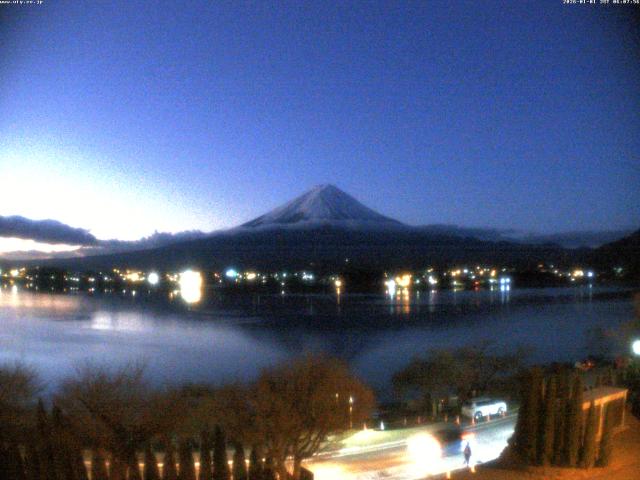 河口湖からの富士山