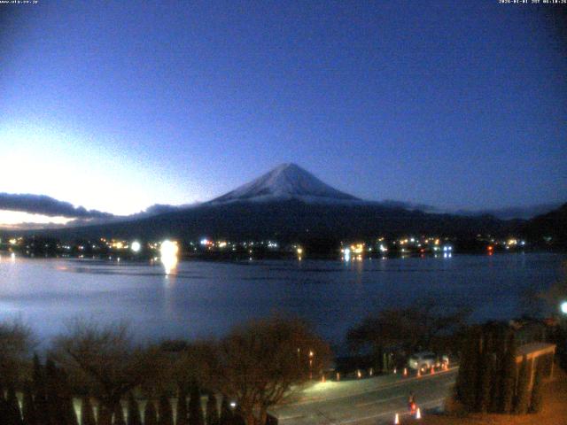 河口湖からの富士山
