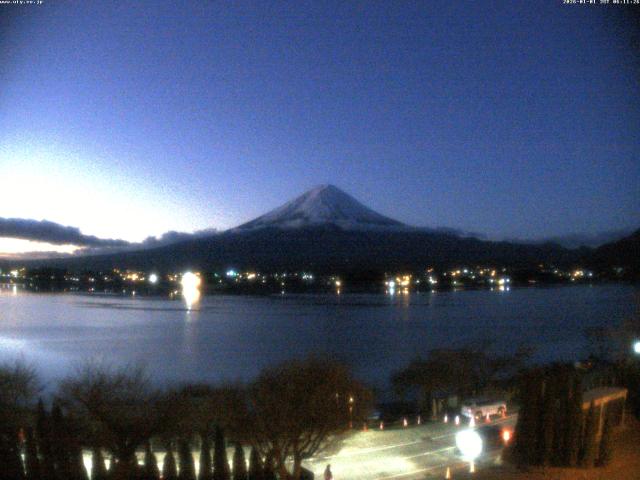 河口湖からの富士山