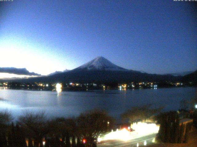 河口湖からの富士山