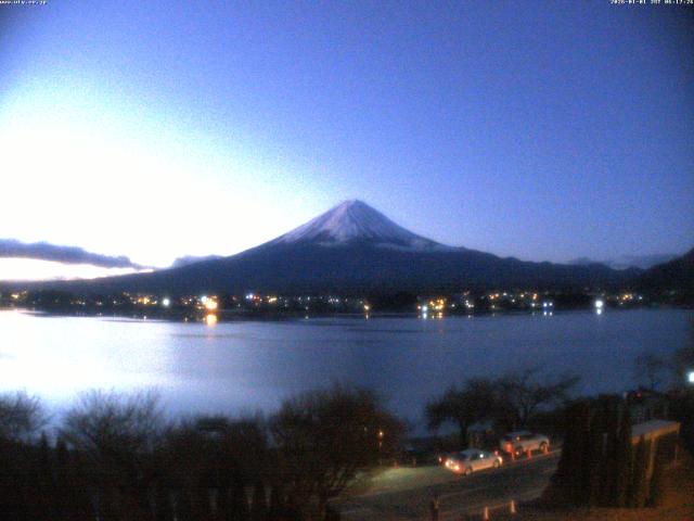 河口湖からの富士山