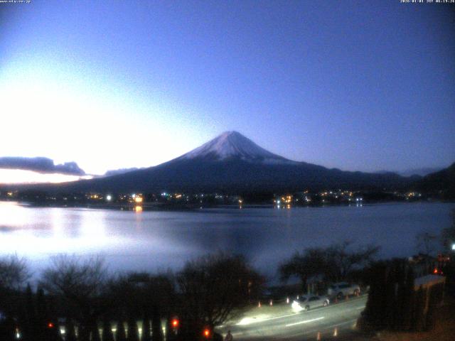 河口湖からの富士山