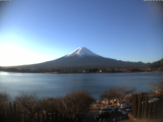 河口湖からの富士山