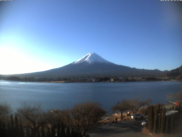 河口湖からの富士山