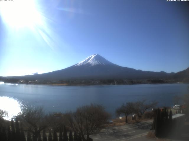 河口湖からの富士山