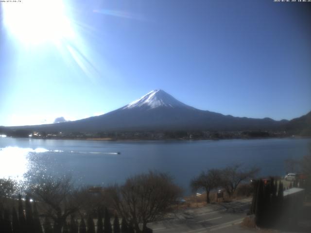河口湖からの富士山