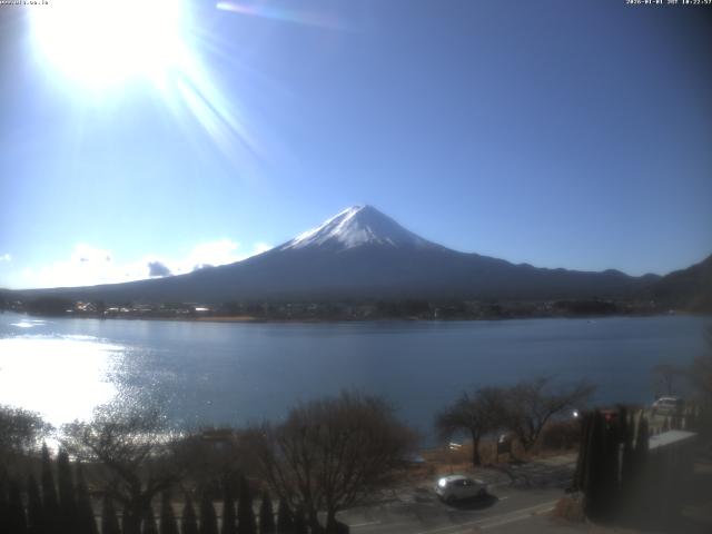 河口湖からの富士山