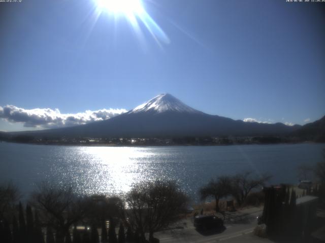 河口湖からの富士山