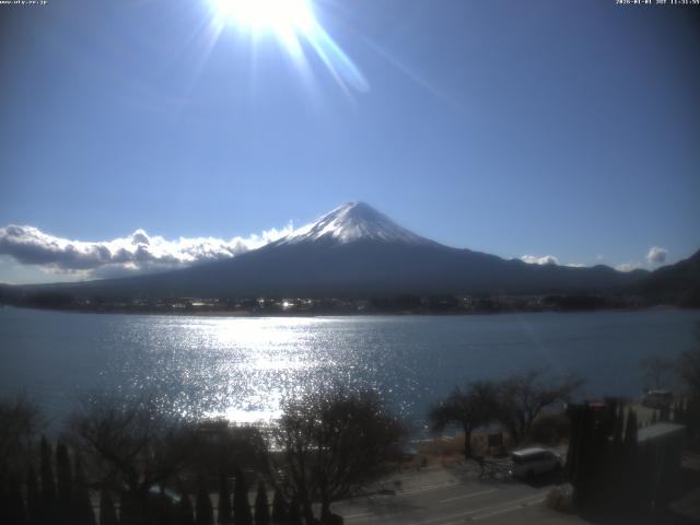 河口湖からの富士山