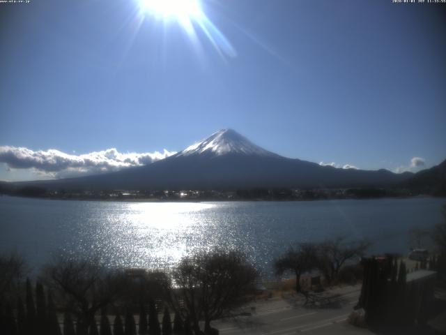 河口湖からの富士山