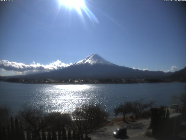 河口湖からの富士山