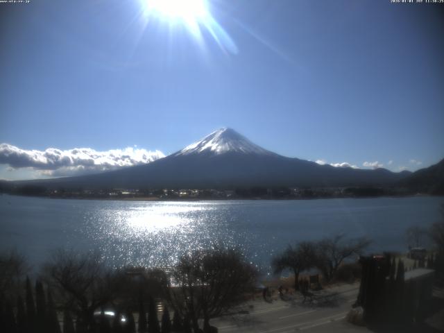 河口湖からの富士山