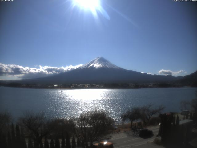 河口湖からの富士山