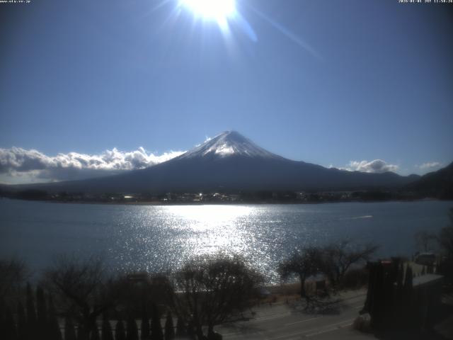 河口湖からの富士山